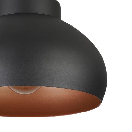 Eglo - Lampa sufitowa 1xE27/40W/230V czarna/miedziana