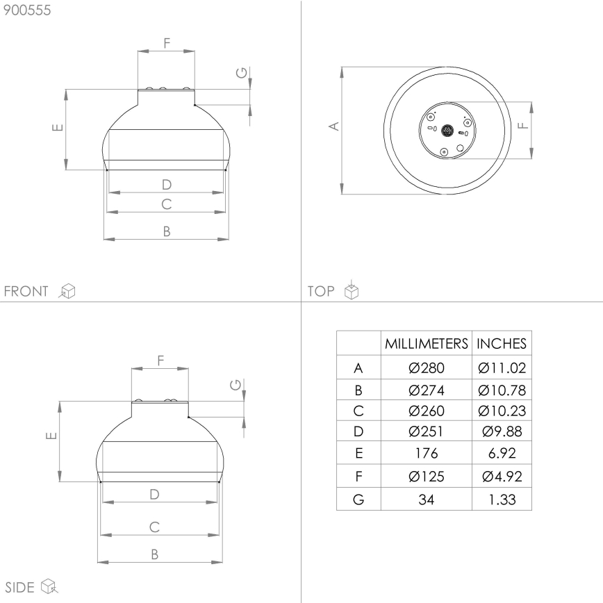 Eglo - Lampa sufitowa 1xE27/40W/230V czarna/miedziana