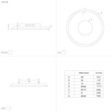 Eglo - LED Plafon LED/27W/230V