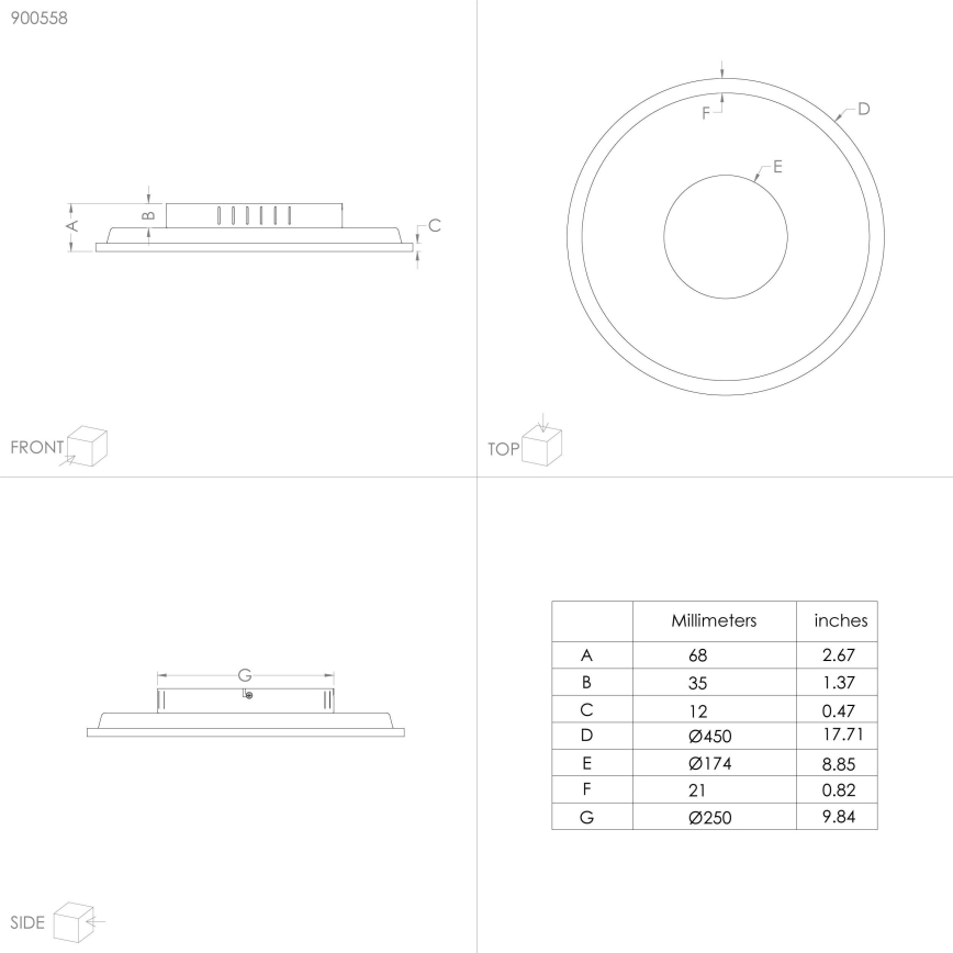Eglo - LED Plafon LED/27W/230V