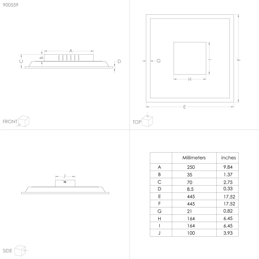 Eglo - LED Plafon LED/28W/230V
