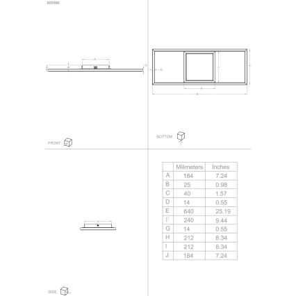 Eglo - LED RGBW Ściemnialny plafon LED/21W/230V