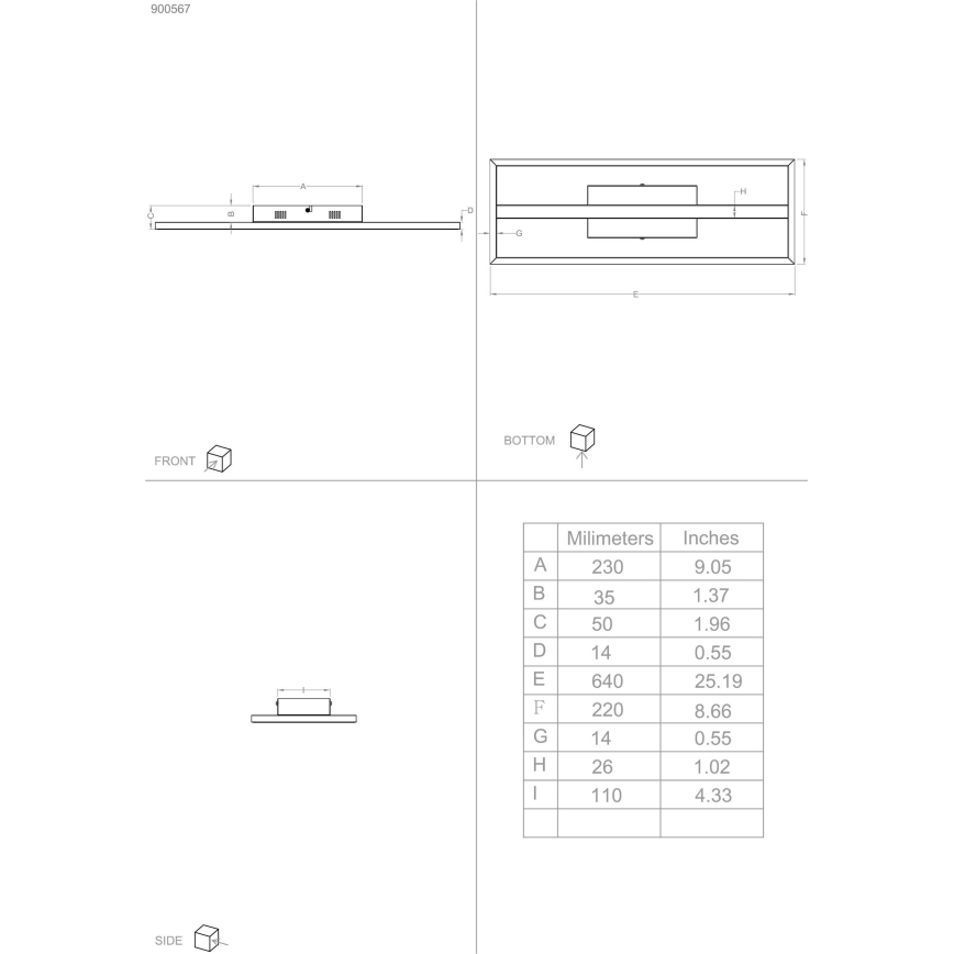 Eglo - LED RGBW Ściemnialny plafon LED/21W/230V