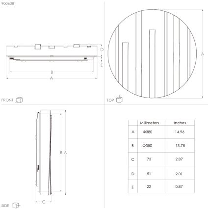 Eglo - LED Lampa sufitowa LED/19,5W/230V śr. 38 cm