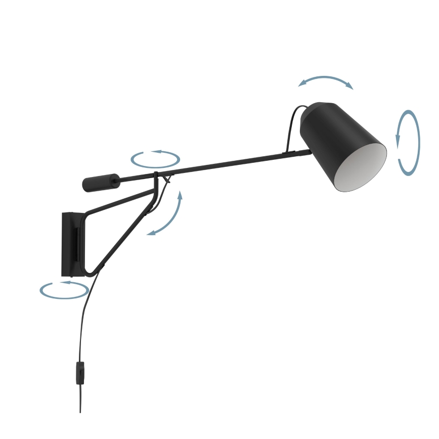 Eglo - Lampa ścienna 1xE27/28W/230V