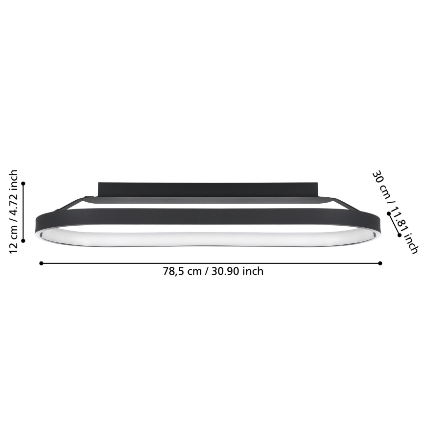 Eglo - LED Ściemnialny plafon LED/27W/230V