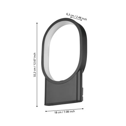 Eglo - LED Kinkiet LED/10,8W/230V