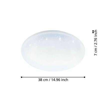 Eglo - LED Ściemnialne oświetlenie łazienkowe LED/19,2W/230V IP44