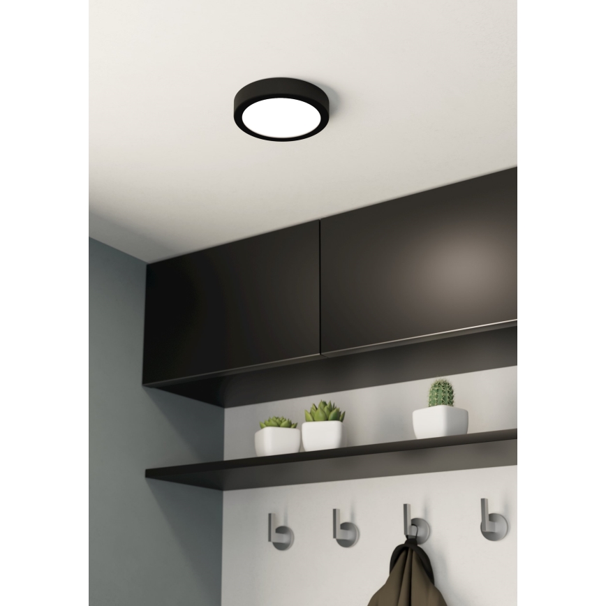 Eglo - LED sufitowa lampa łazienkowa LED/11W/230V IP44 czarna