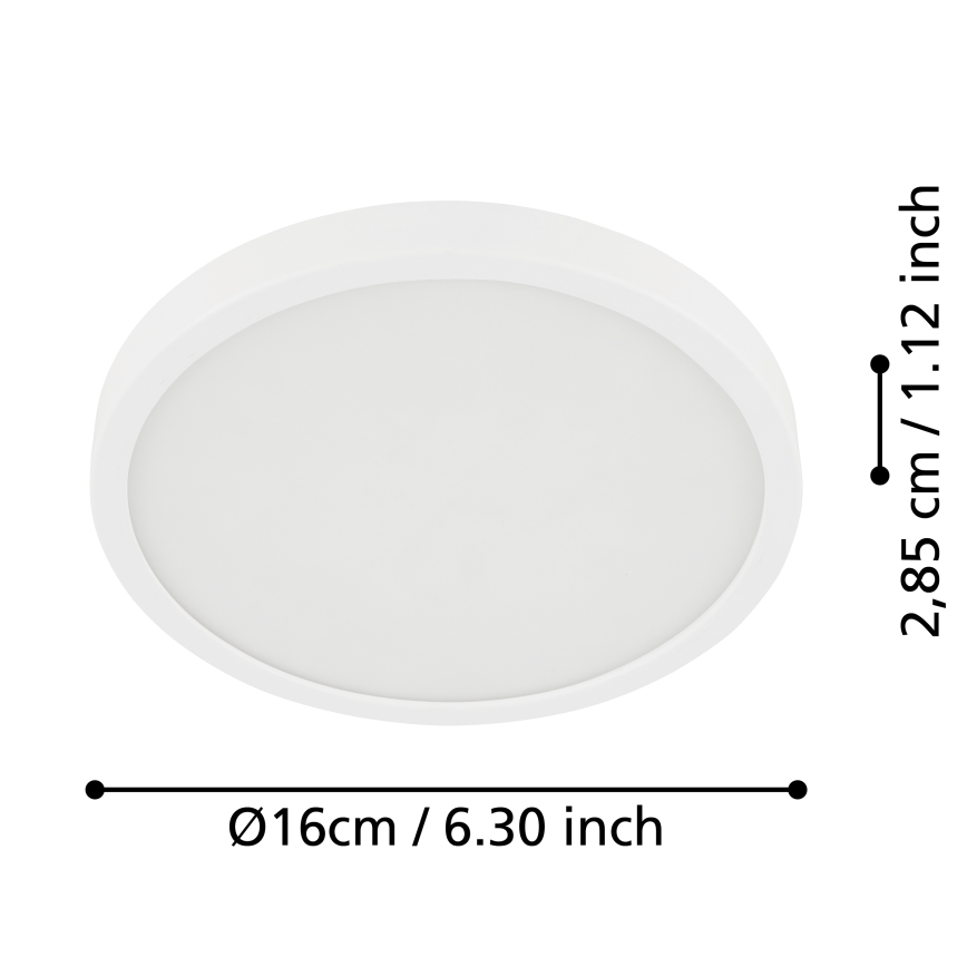 Eglo - LED sufitowa lampa łazienkowa LED/11W/230V IP44 biała