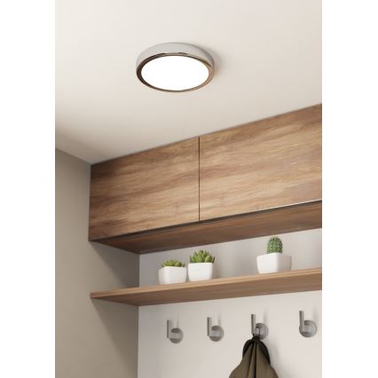 Eglo - LED sufitowe oświetlenie łazienkowe LED/17W/230V IP44 chrom błyszczący