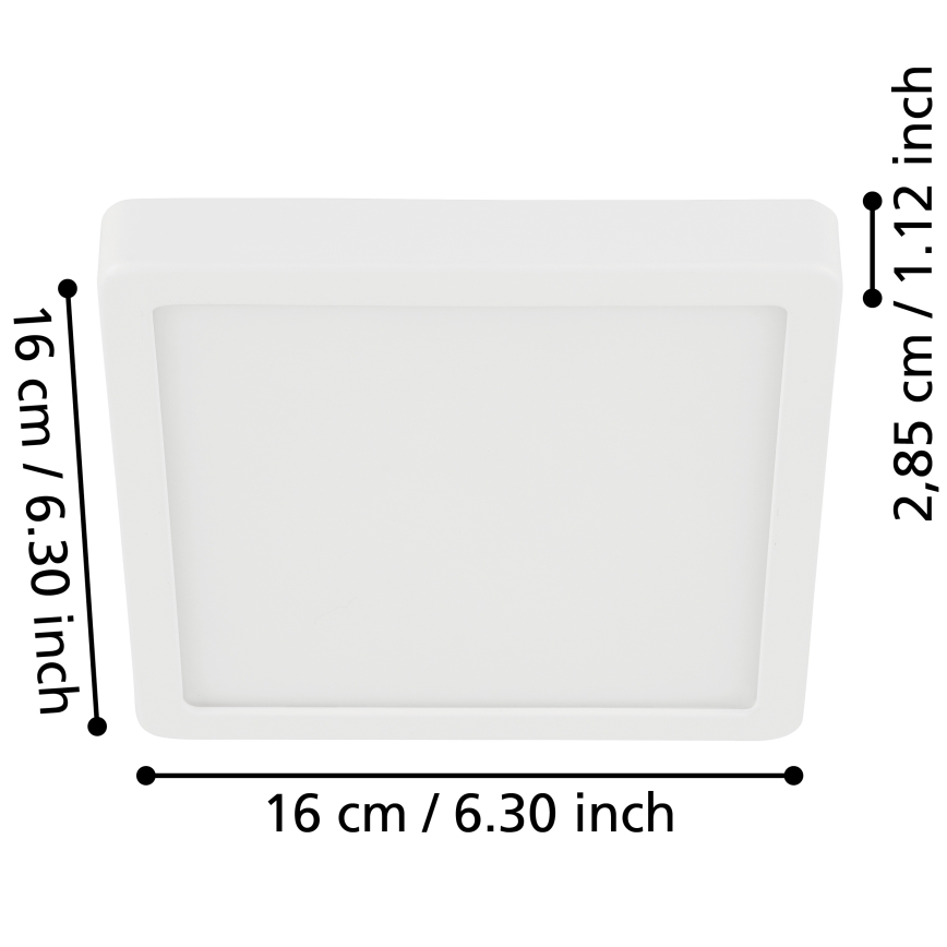 Eglo - LED Plafon łazienkowy LED/11W/230V IP44 biały