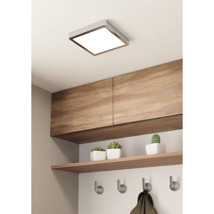 Eglo - LED sufitowe oświetlenie łazienkowe LED/17W/230V IP44 chrom błyszczący