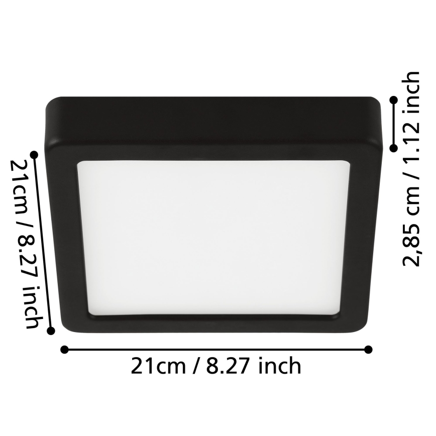 Eglo - LED sufitowe oświetlenie łazienkowe LED/17W/230V IP44 chrom błyszczący
