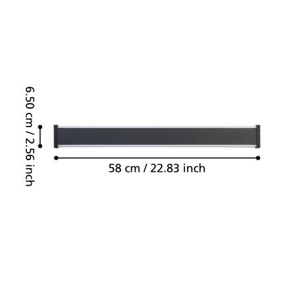 Eglo - LED Kinkiet zewnętrzny 2xLED/7W/230V 3000K IP55 czarne