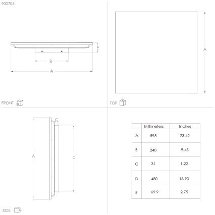 Eglo - LED Lampa sufitowa LED/32W/230V