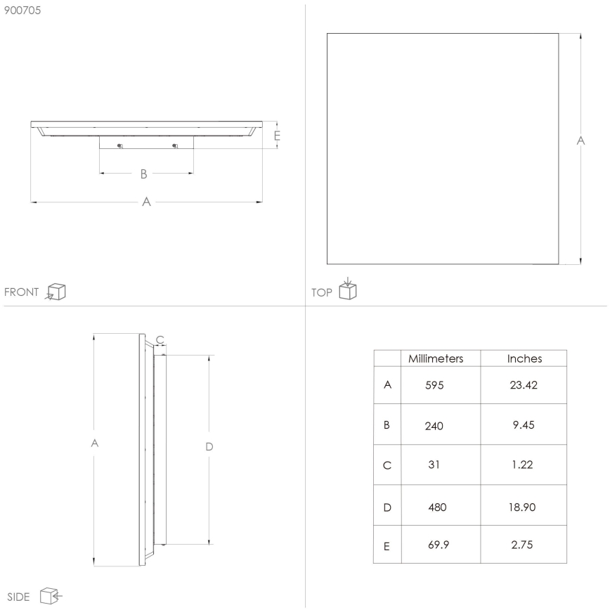 Eglo - LED Lampa sufitowa LED/32W/230V