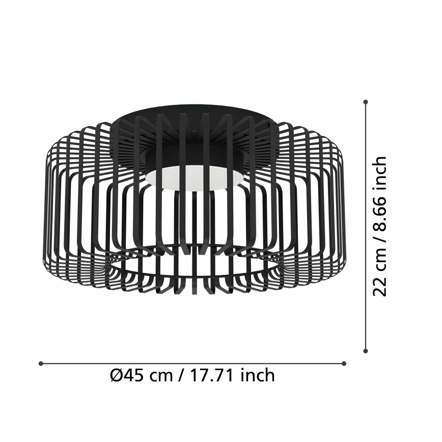 Eglo - Ściemnialna lampa sufitowa RGBW LED/22W/230V 2700-6500K