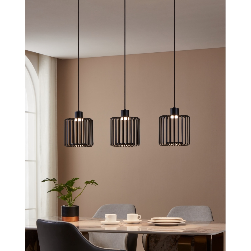 Eglo - LED RGBW Ściemnialny żyrandol na lince 3xLED/3,7W/230V 2700-6500K