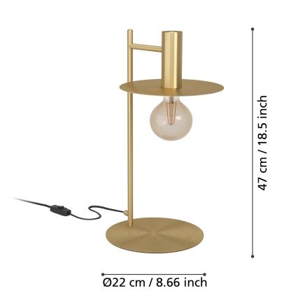 Eglo - Lampa stołowa 1xE27/40W/230V