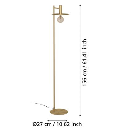 Eglo - Lampa podłogowa 1xE27/40W/230V