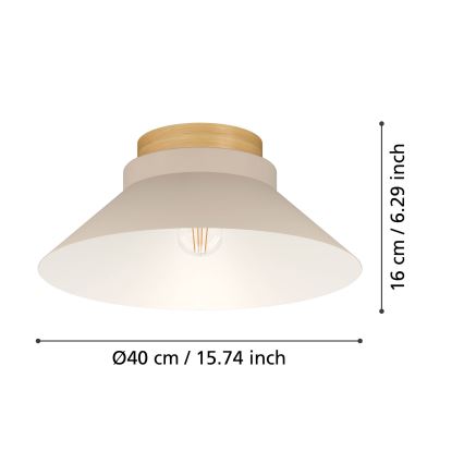 Eglo - Lampa sufitowa 1xE27/40W/230V