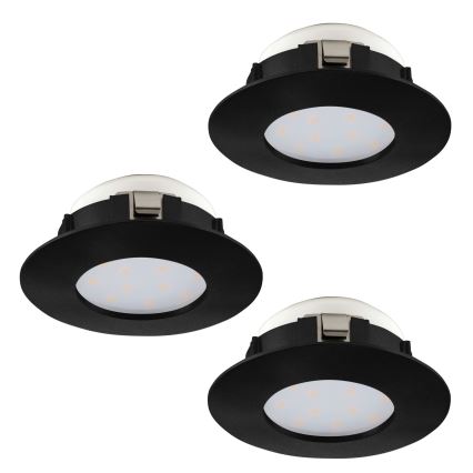 Eglo - ZESTAW 3x LED Oprawa sufitowa łazienkowa PINEDA LED/4,9W/230V IP44