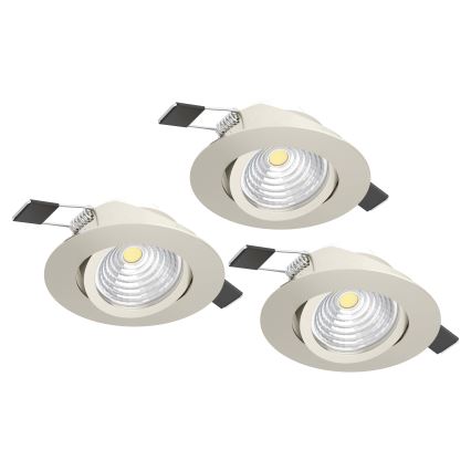 Eglo - ZESTAW 3xLED Oświetlenie ściemnialne 3xLED/6W/230V matowy chrom