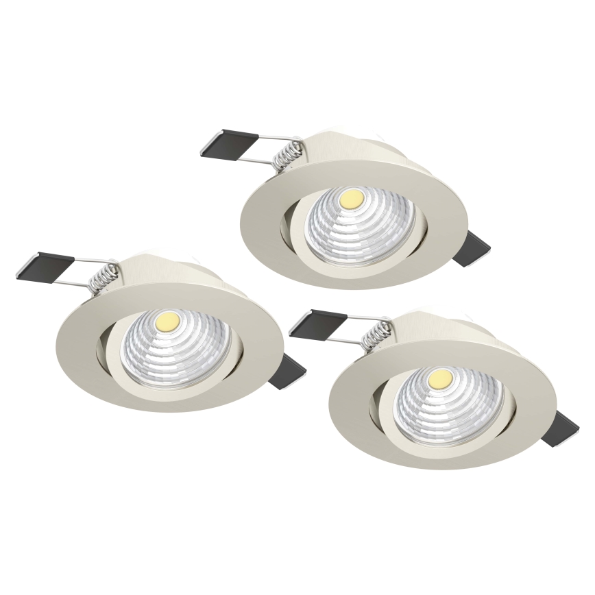 Eglo - ZESTAW 3xLED Oświetlenie ściemnialne 3xLED/6W/230V matowy chrom