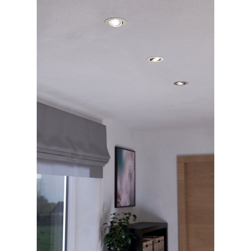 Eglo - ZESTAW 3xLED Oświetlenie ściemnialne 3xLED/6W/230V matowy chrom