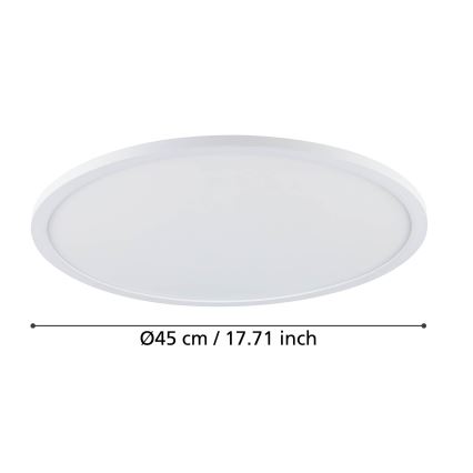 Eglo - LED Plafon ściemnialny LED/33,5W/230V śr. 45 cm biały