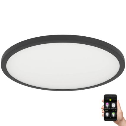 Eglo - LED Plafon ściemnialny LED/41W/230V śr. 60 cm czarny