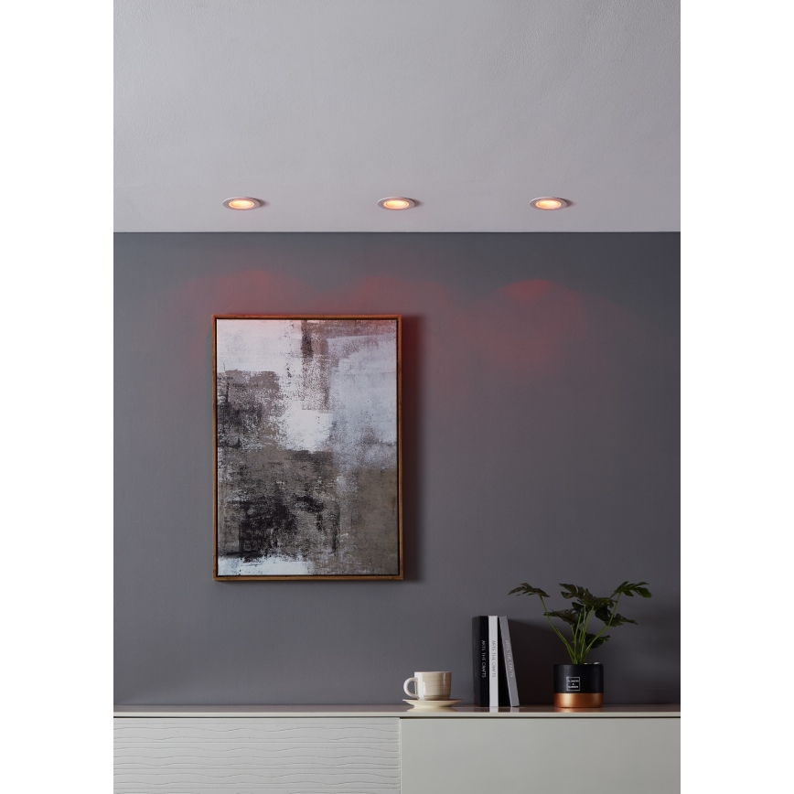 Eglo - LED RGBW Ściemnialna oprawa wpuszczana LED/4,7W/230V biała