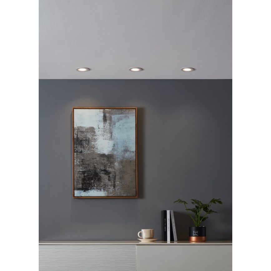 Eglo - LED RGBW Ściemnialna oprawa wpuszczana LED/4,7W/230V biała