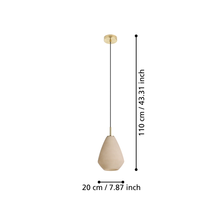 Eglo - Żyrandol na lince 1xE27/40W/230V