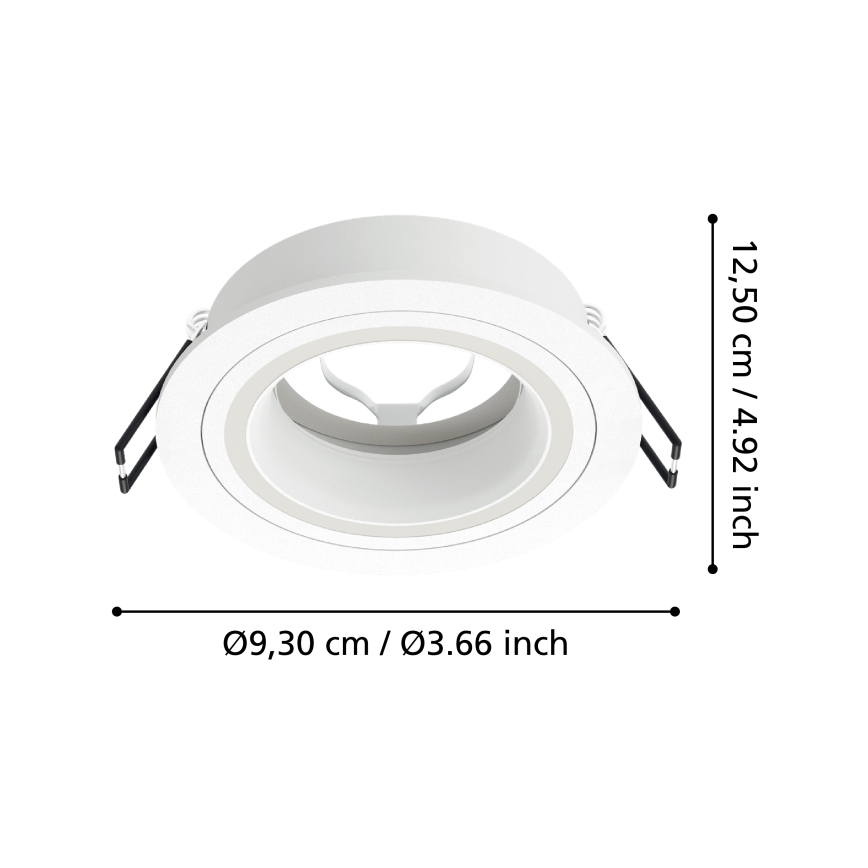 Eglo - Oprawa sufitowa 1xGU10/35W/230V biała