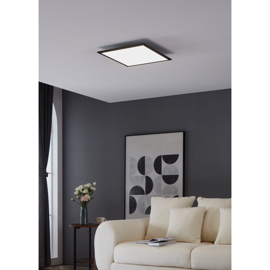 Eglo - LED Plafon LED/21,5W/230V 45x45 cm czarny