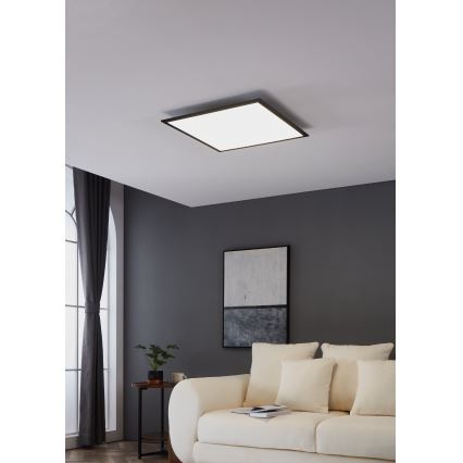 Eglo - LED Plafon LED/33W/230V 60x60 cm czarny