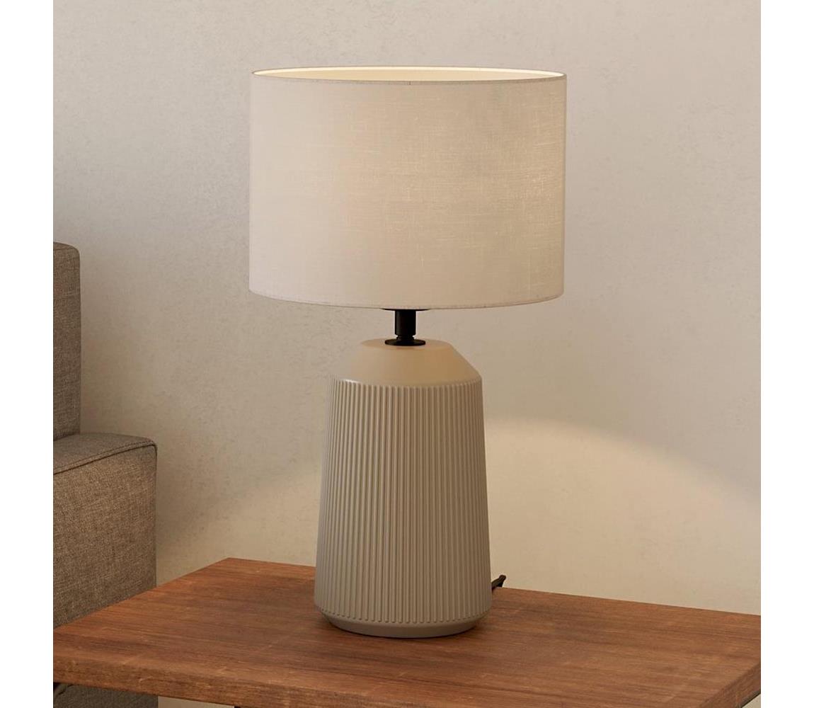 Eglo 900823 - Lampa stołowa CAPALBIO 1xE27/40W/230V kremowa