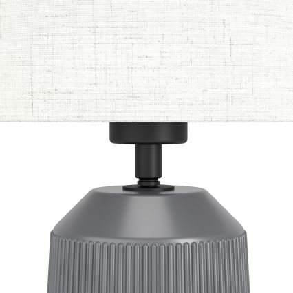 Eglo - Lampa stołowa 1xE27/40W/230V szara