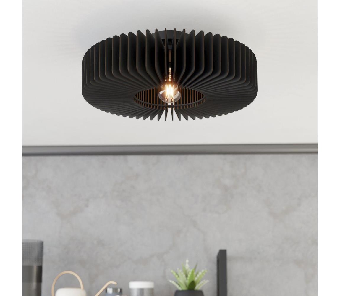Eglo 900831 - Lampa sufitowa PALOMBAIA 1xE27/40W/230V czarna