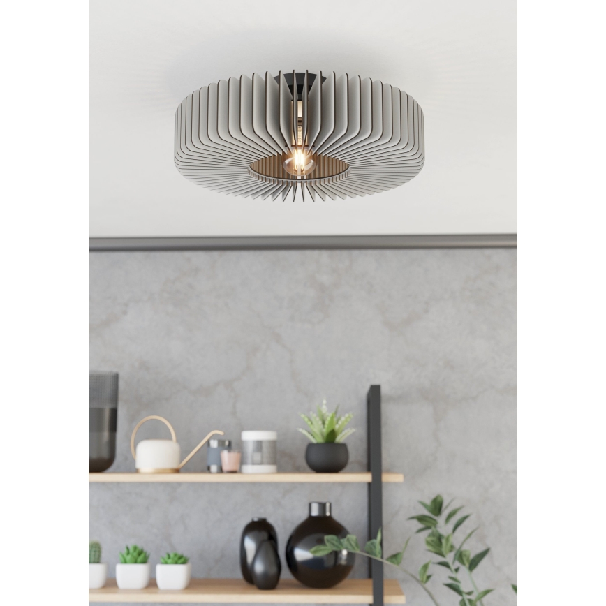 Eglo - Lampa sufitowa 1xE27/40W/230V szare