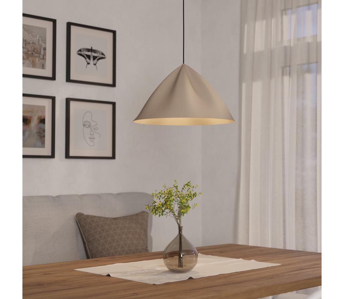 Eglo 900836 - Żyrandol na lince PODERE 1xE27/40W/230V kremowy