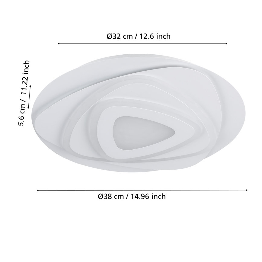 Eglo - LED Plafon LED/21W/230V śr. 38 cm