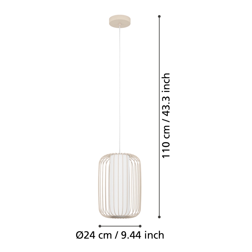 Eglo - Żyrandol na lince 1xE27/40W/230V śr. 24 cm