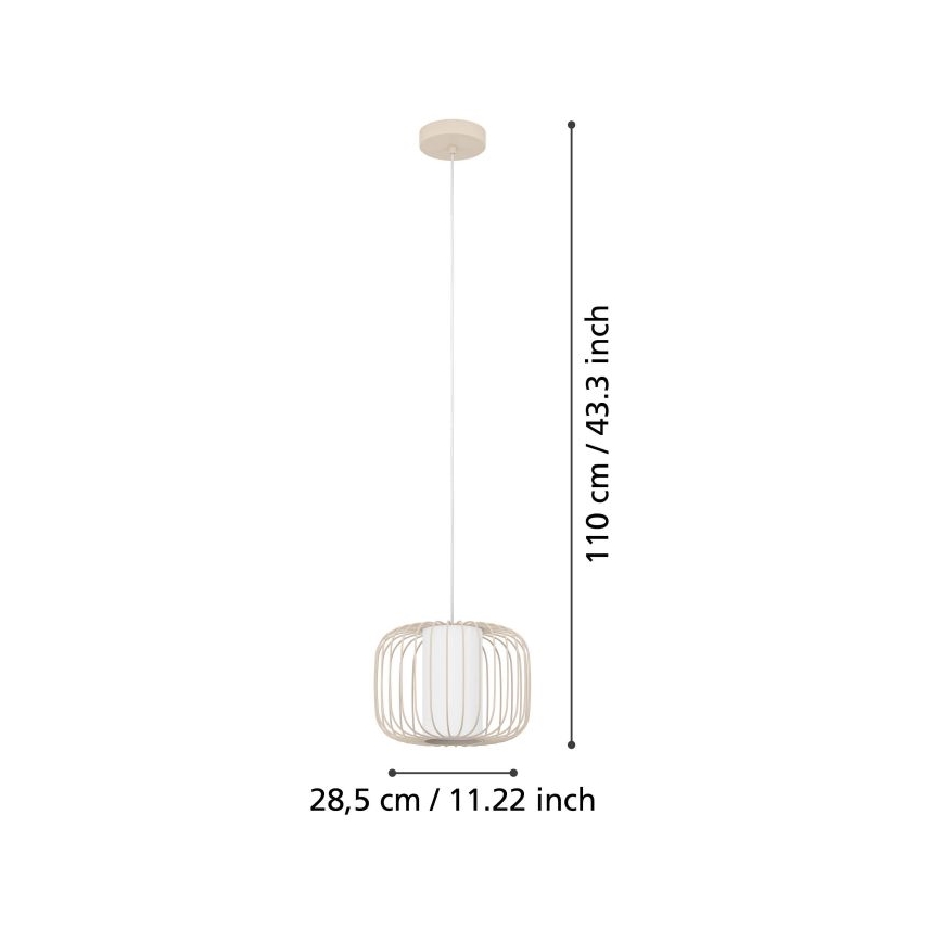 Eglo - Żyrandol na lince 1xE27/40W/230V śr. 28,5 cm