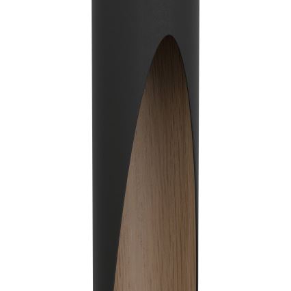 Eglo 900874 - Lampa wisząca LED na przewodzie BARBOTTO 1xGU10/4,5W/230V czarna/brązowa