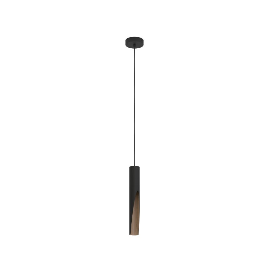 Eglo - LED Żyrandol na lince 1xGU10/4,5W/230V czarny/brązowy