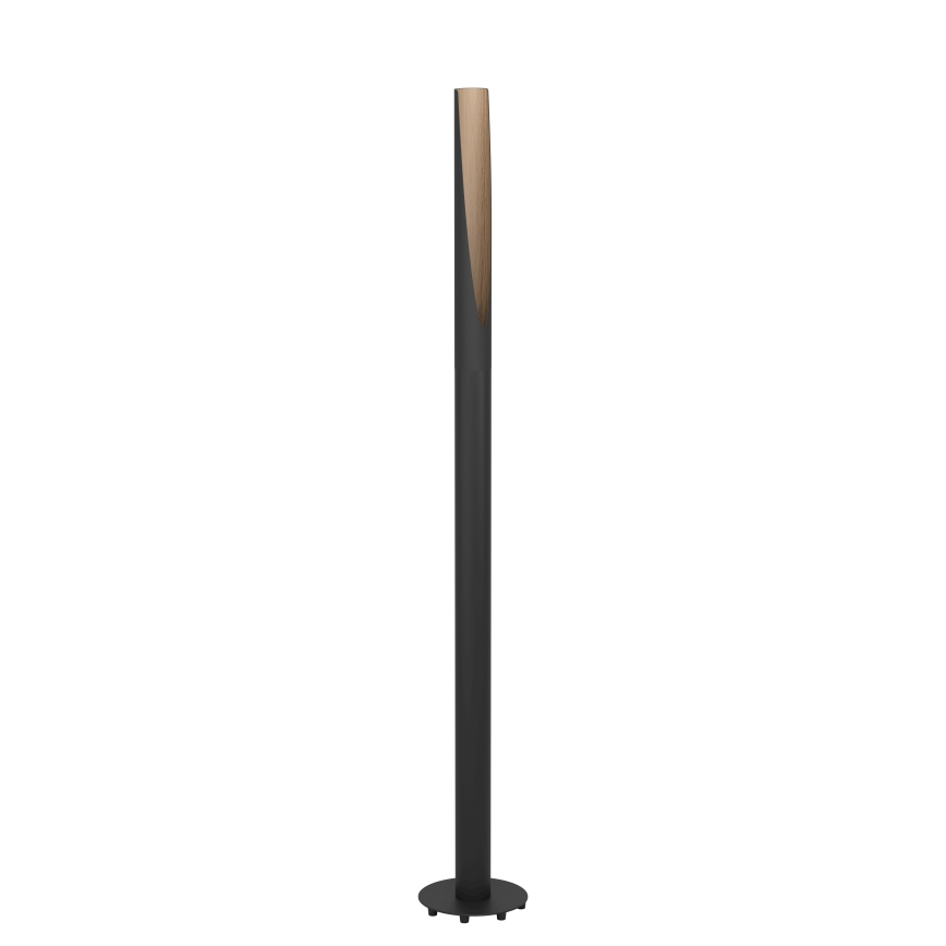 Eglo - LED Lampa podłogowa 1xGU10/4,5W/230V czarna/brązowa