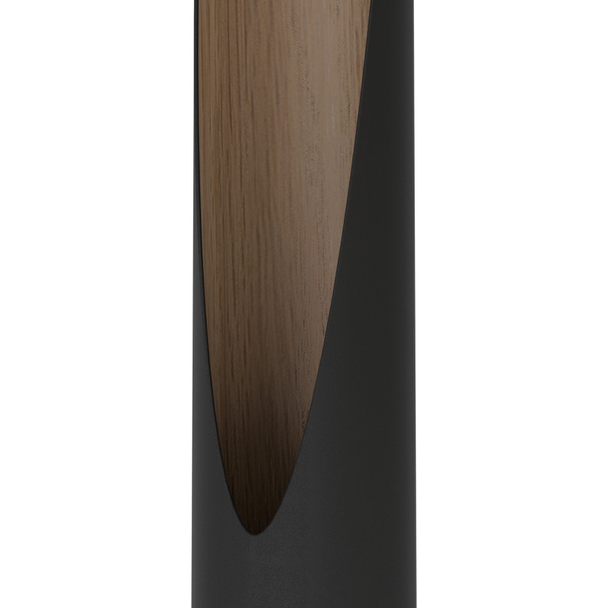 Eglo - LED Lampa podłogowa 1xGU10/4,5W/230V czarna/brązowa